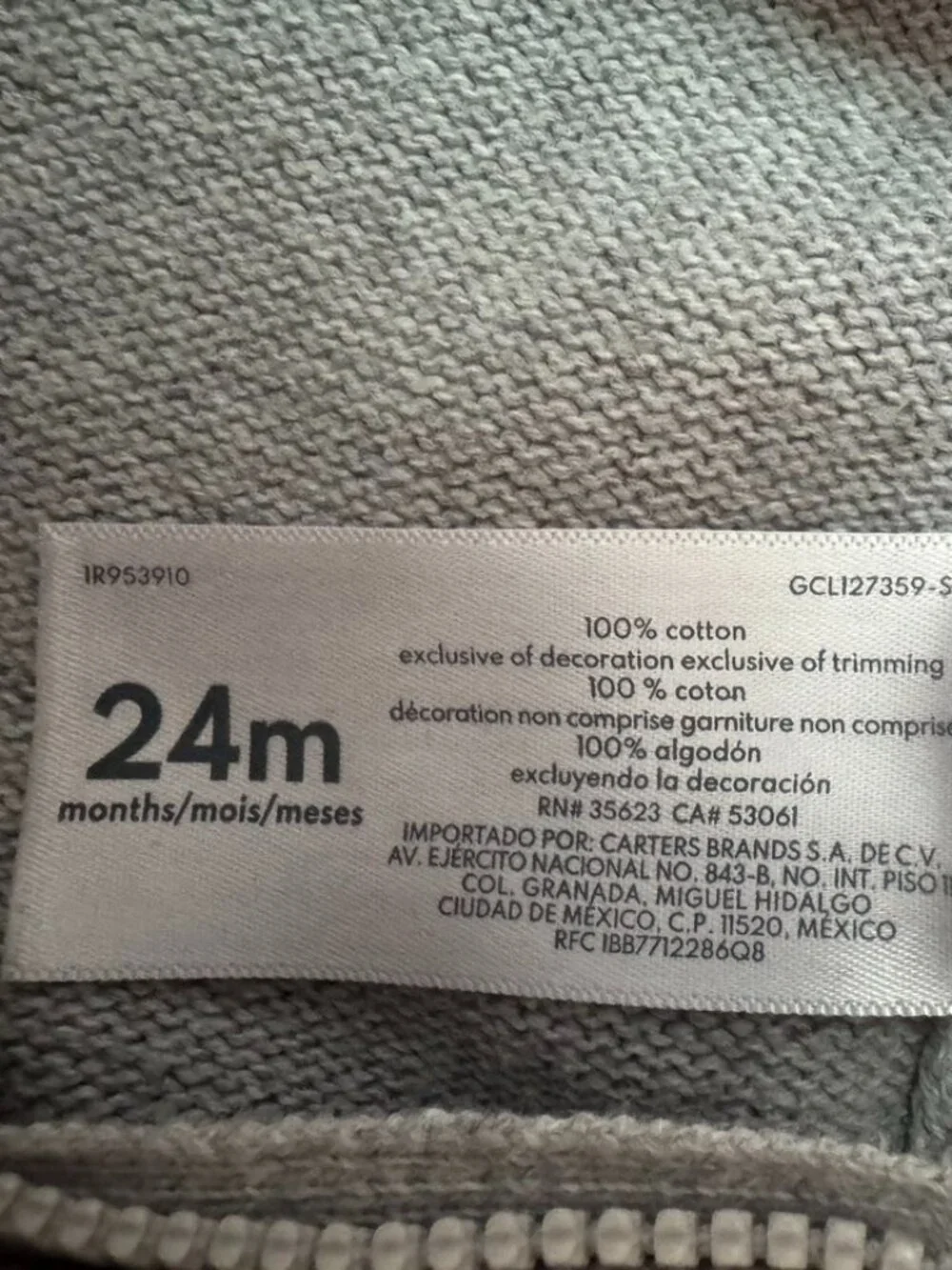 Carters 100% cotton